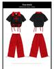 Girls' Japanese Street Jazz Dance Costume - Children's Trendy Hip-Hop Performance Suit