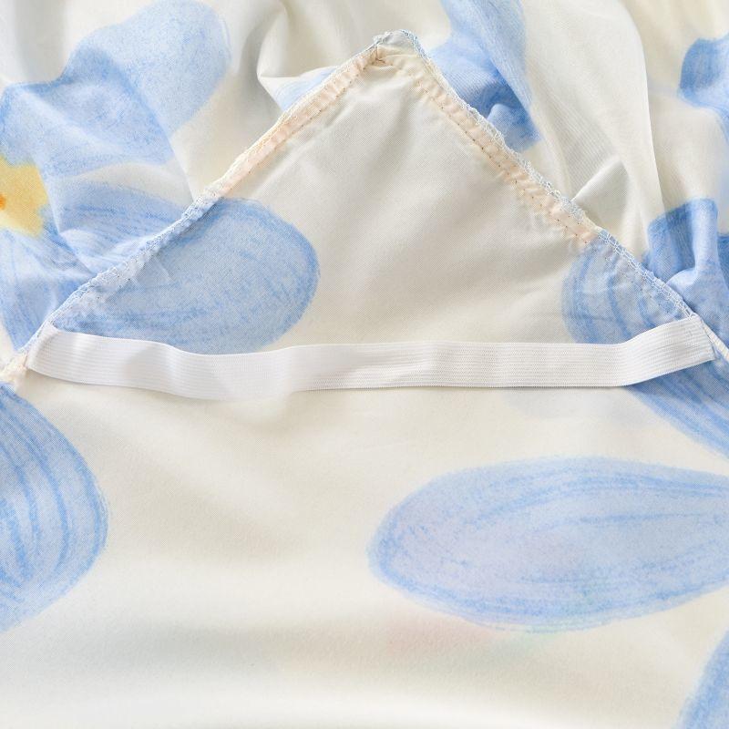 Bedroom Floral Bed Skirt Korean Non-slip Dustproof Bedspread Students Bedding Single Double Mattress Protector Household Decor
