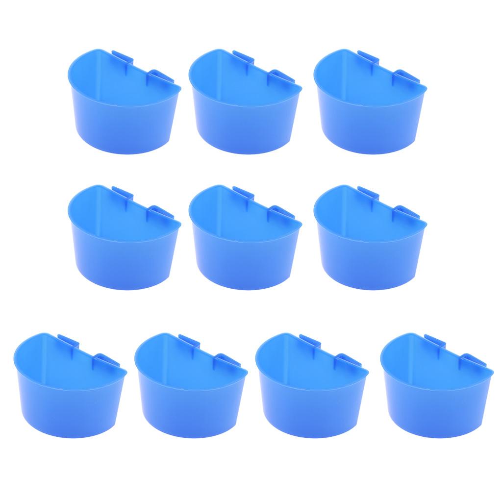 Bird Feeding Bowl Thickened Plastic Feeder Tray Water Food Container for Parrot Cage Birds