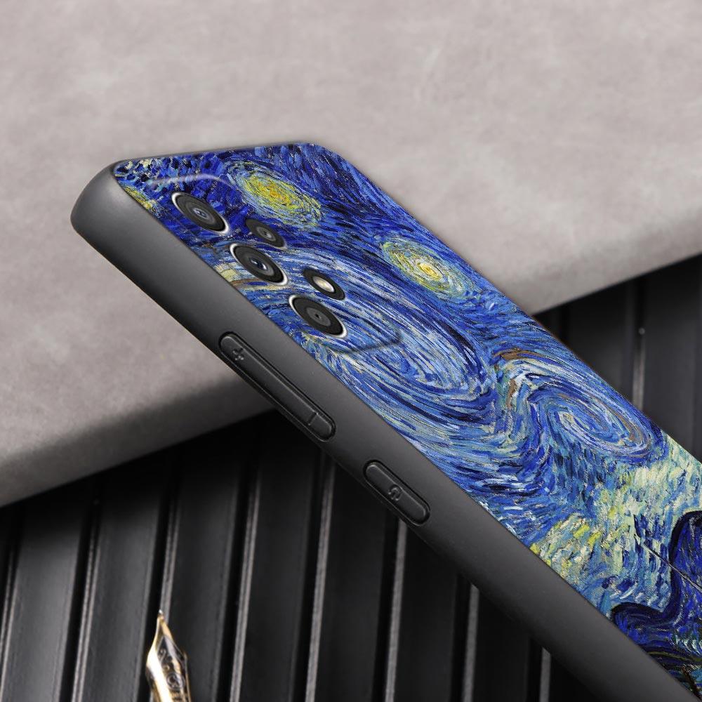 Gemälde Van-Gogh Nachthimmel Handyhülle für Samsung Galaxy A57 A56 A37 A55 A36 A26 A54 A52 A35 A34 A25 A17 A16 A15 A07 Weiche Hülle