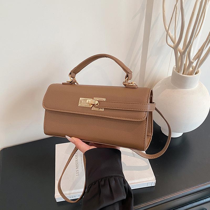 Portable Small Square Bag, Retro Crossbody Bag, High-end Commuting Trend Kelly Bag