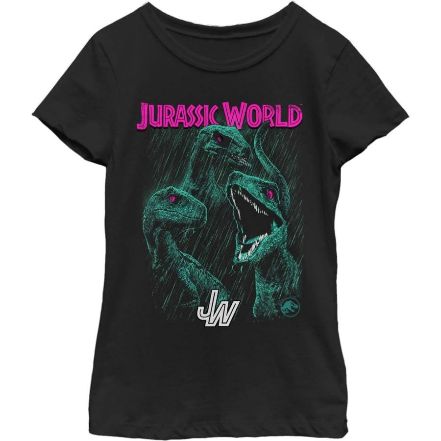 Jurassic World Girl s Bright Raptor Squad T-Shirt, Black, Small XXXXXL разноцветный