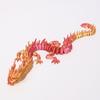 3D Printed Chinese Loong Figurine Movable Joints Standing Dragon Figure Articulated Dragon Model Fidget Toy Desktop Decoration Ornament