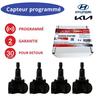 Pack 4 TPMS-Sensoren 433 MHz programmiert für Felgen - Hyundai i30/Kona/Ioniq/Santa Fe/Elantra/Kia Niro
