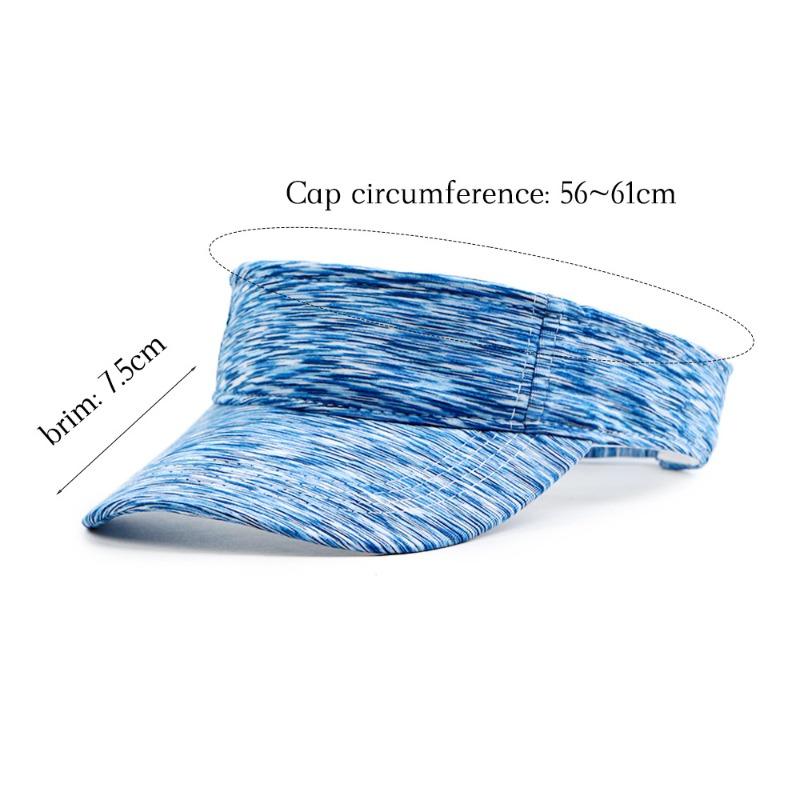 New Tie-dye Empty Top Hat Women's Outdoor Travel Sports Visor Golf Headless Hat