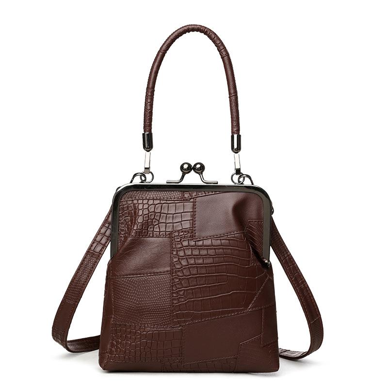 

Женская сумка для мобильного телефона с каменным узором, простая и модная сумка через плечо, портмоне кофейный