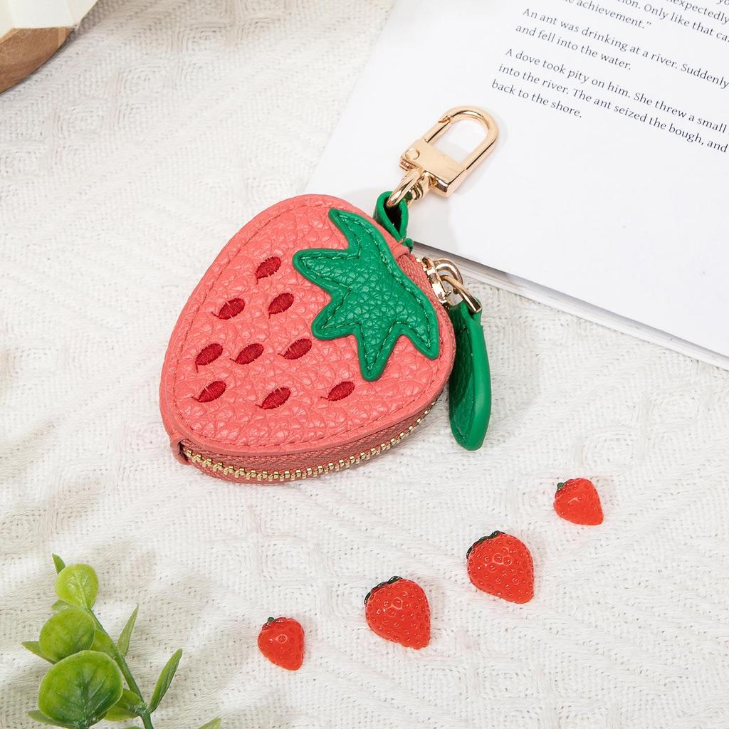 Strawberry-Shaped Multifunctional Coin Purse & Key Bag