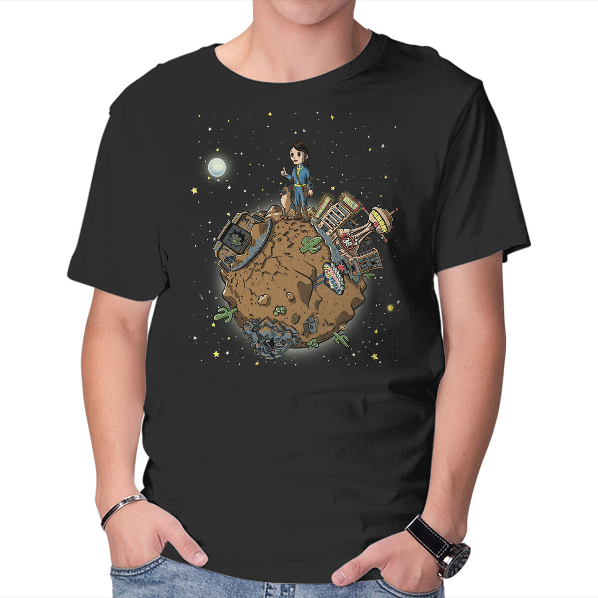 Unisex Crew Neck T-Shirt Le Okey Dokey Graphic Short Sleeve Casual Tee XXL