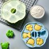 Cake Mold with Lid Easy To Clean Silicone Cute Little Bear Shape Baby Auxiliary Food Mould Kitchen Gadget