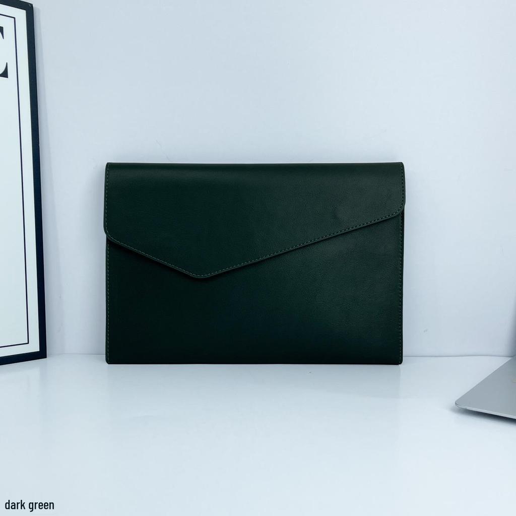 A4 Genuine Leather Cowhide Document Bag - Large Capacity, Magnetic Buckle, Retro Handheld Briefcase for Casual Business.