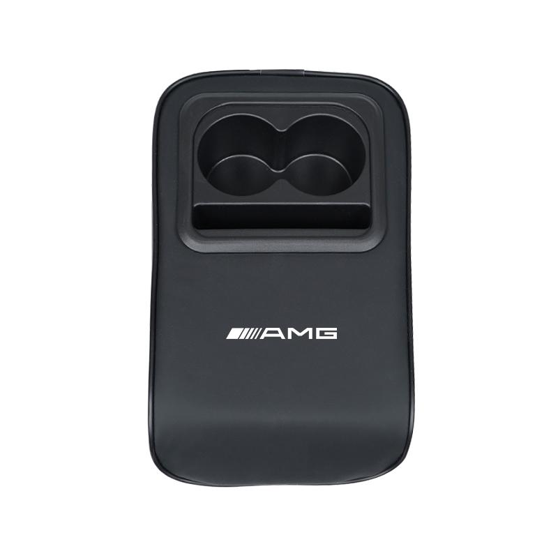 

Car Armrest Box Booster Pad Water Cup Holder Storage Case Hub Center Cover For Mercedes Benz AMG Smart Fortwo 451 450 453 EQ For