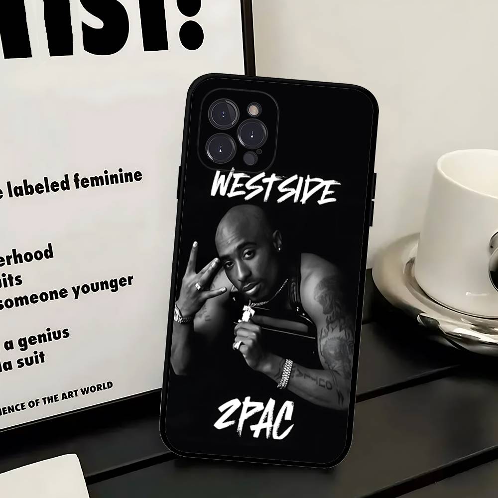 Rapper 2pac Singer Tupac 2 Phone Case For IPhone 17 16 Pro Max 15 14 13 12 11 Mini PLUS Cover