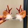 Cute Christmas Deer Antler Hair Clips