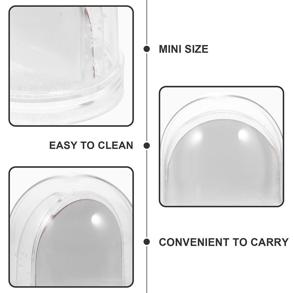 DIY Photo Snow Globe Mini Plastic Picture Frame with Blank Sublimation Insert Snowglobe Display Globe for Home Decor Gift