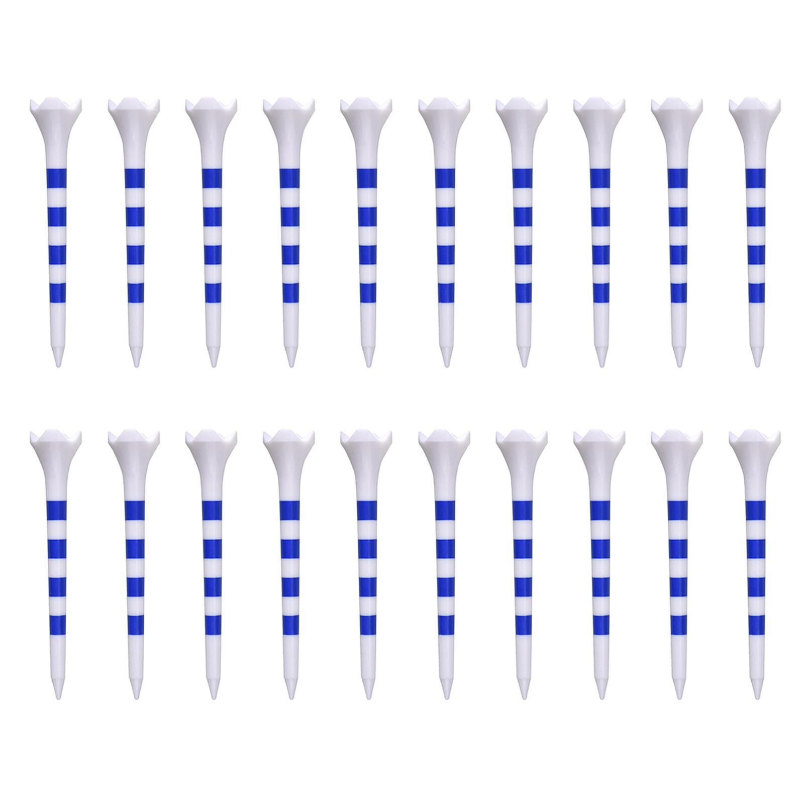 

20 шт./компл., пластиковые мячи для гольфа, для обучения водителей гольфа, с низким сопротивлением, с большей дистанцией, с постоянной высотой мяча 83