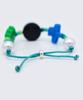 Bonbeau Happy Smile Color Motif Knot Bracelet Smile Color Acrylic Motif Bead Knot Thread Bracelet