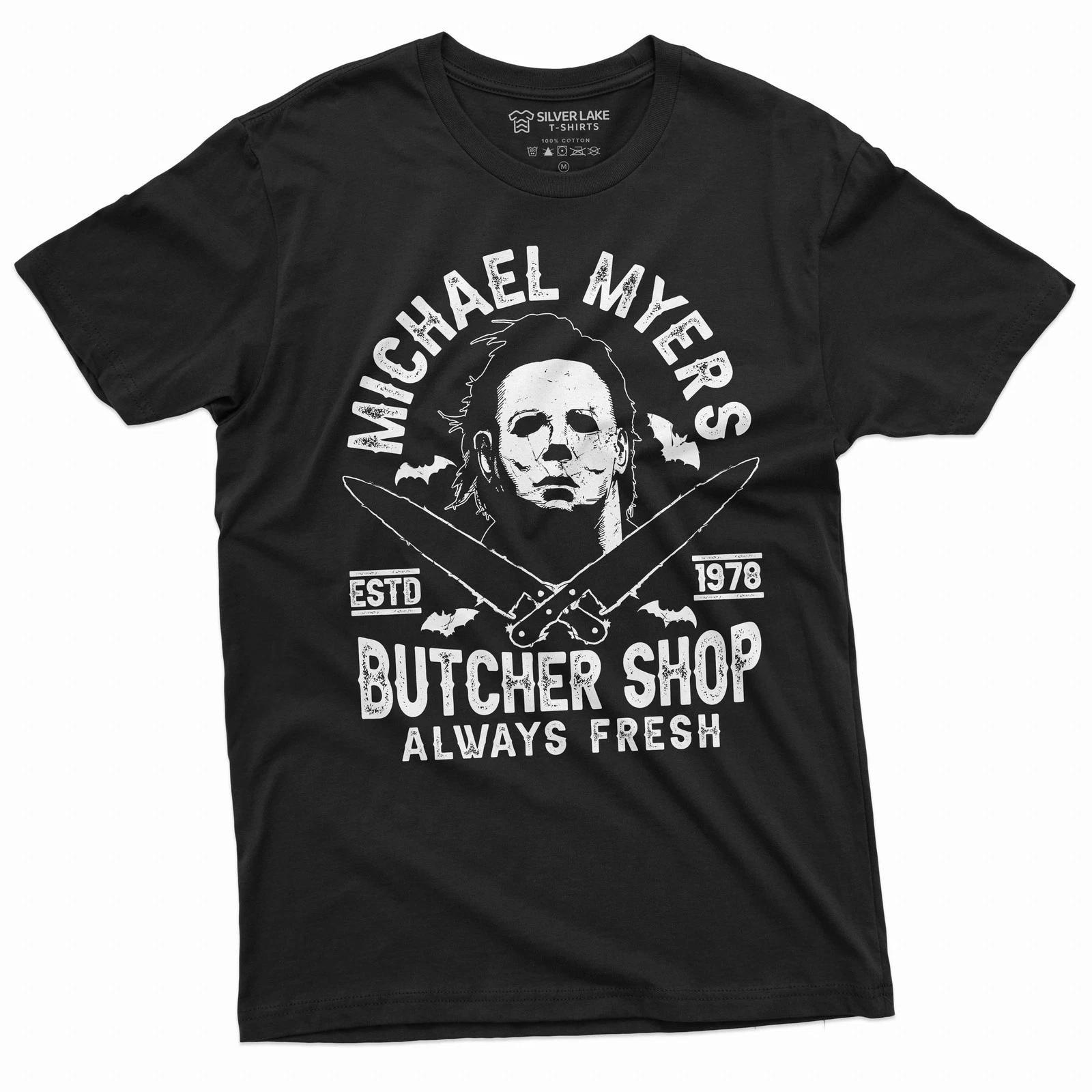 Michael Myers Halloween Shirt Horror Movie Shirt Butcher Shop Always Fresh Shirt XXL