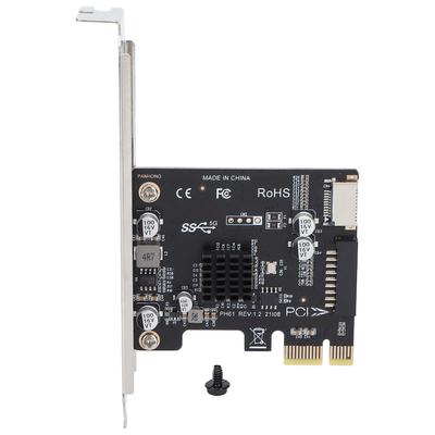 Tarjeta Adaptadora PCIE a USB 3.1 Tarjeta de Expansión Compacta para Disco Duro Accesorios para Computadora de Escritorio
