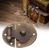 Round EmNaBossing Copper Hasp Retro Wooden Box Lock Clasp Decorative Hasps for Wedding Card Boxes Wine Boxes