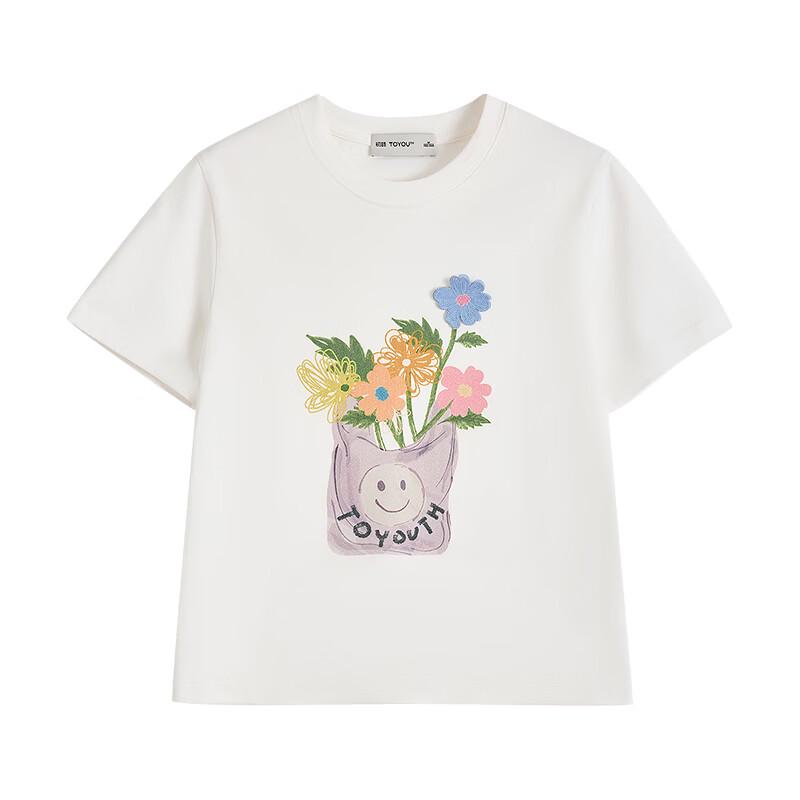 Women's Floral Print Cotton Blend T-Shirt