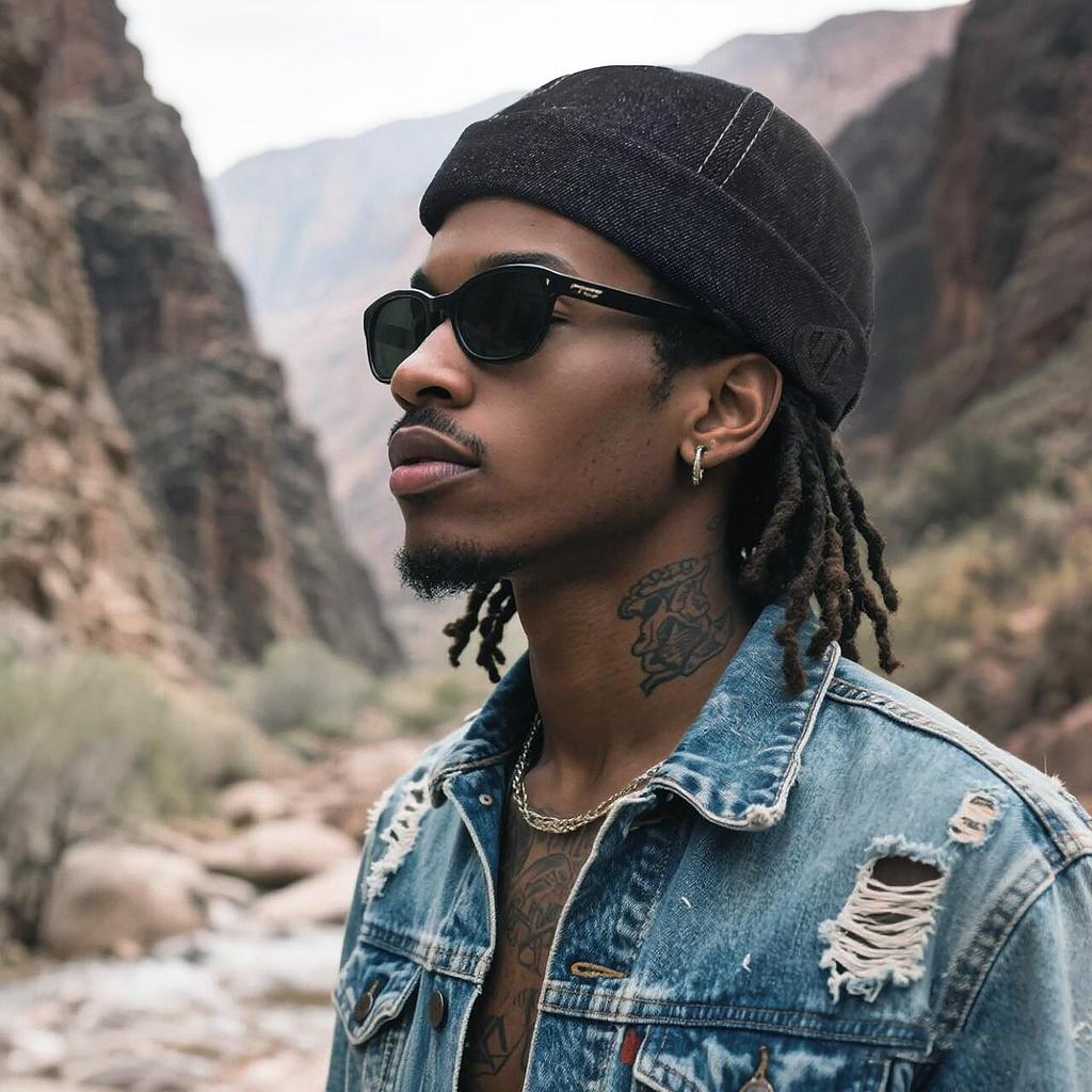 Croogo Roll Brimless Denim Watch Solid for Men and and Winter Cap, Cap, Round, Cotton, Color, Women, Spring, Summer, Autumn, (G-HBMH1-Black)