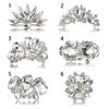 2PCS Shoe Accessories Pearl Brooch Shoe Clip Wedding Shoe Decorations Charm Buckle Shiny Decorative Clips
