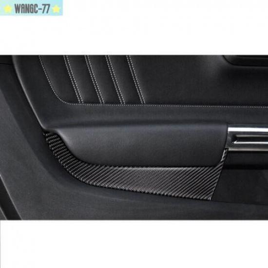 Carbon Fiber Interior Cover Trim Accessories Fit For Ford Mustang 2015-2018