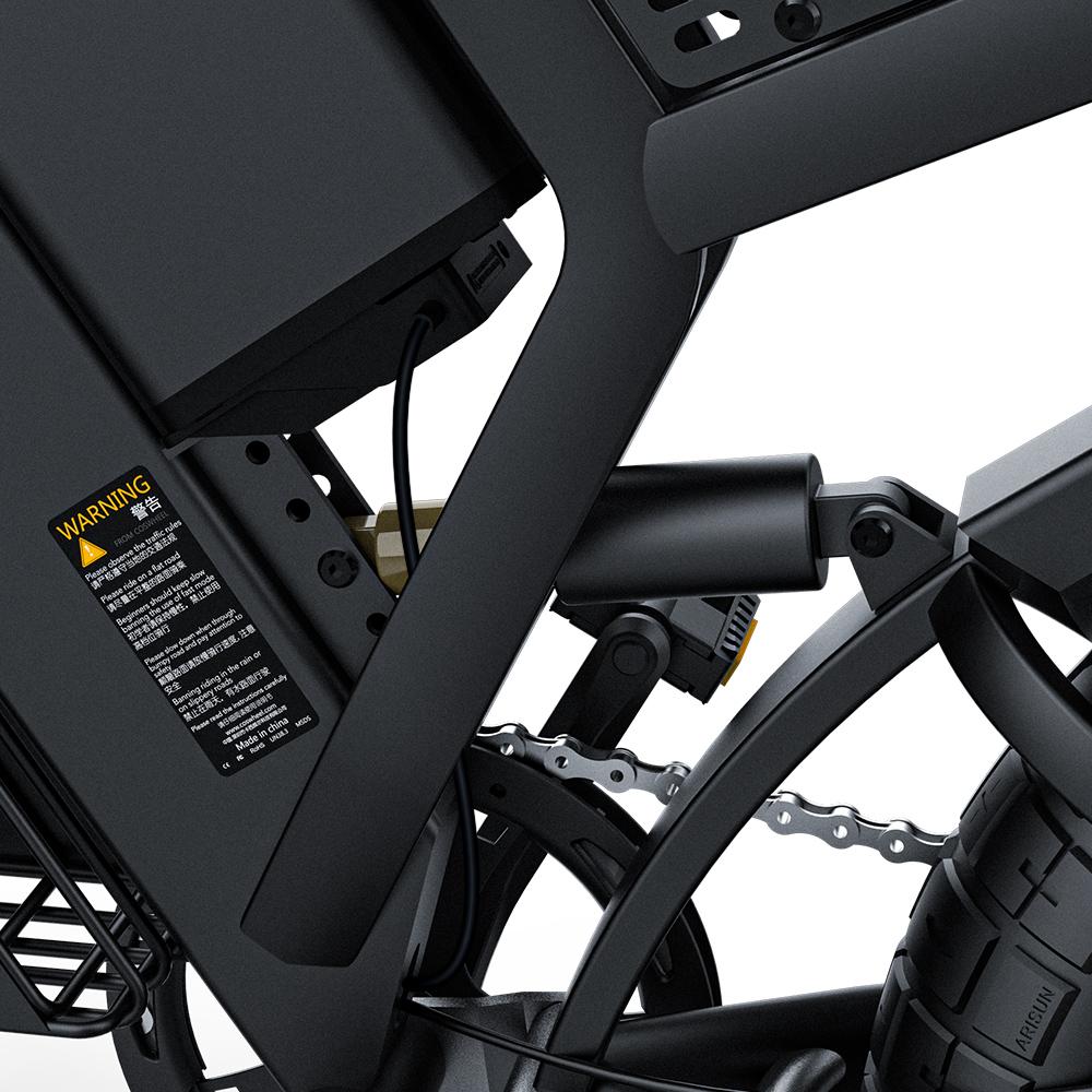 Vélo Électrique COSWHEEL GT20 pour Adultes Moteur Nominal 1000W Pic 1500W Batterie Certifiée 48V25AH Couple 80Nm pour Randonnées Tout-Terrain Longue Distance