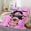 Customiz Name Personality Courage the Cowardly Dog Blanket Soft &Warm Sofa Office Bed Travel Lunch Break Blanket, Gift Suitable All Seasons