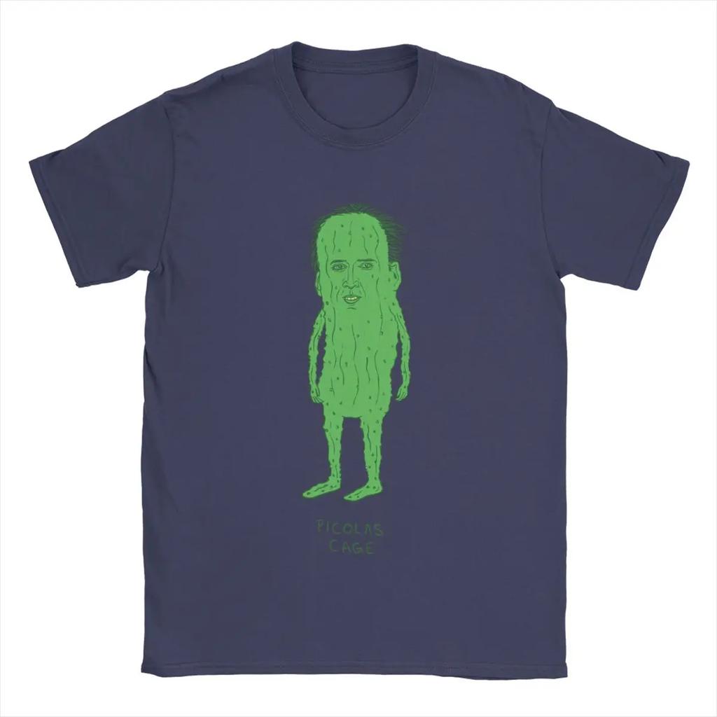 Men's T-Shirt Picolas Cage Nicolas Cage Funny Cotton Tees Short Sleeve T Shirts Crewneck Tops 6XL
