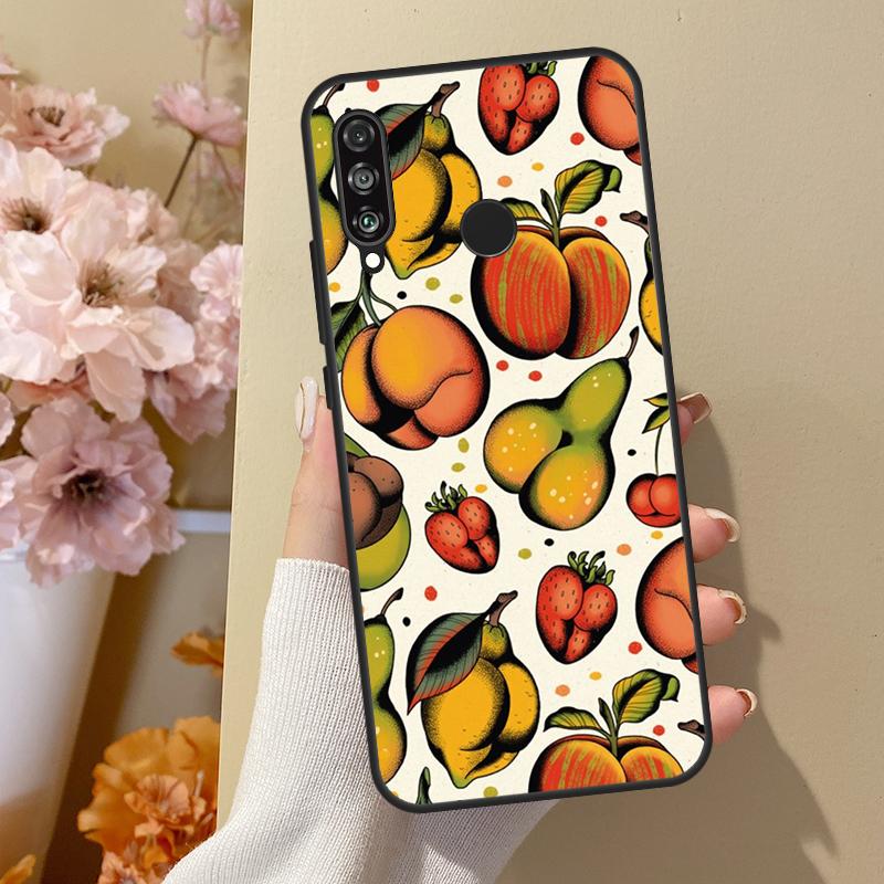 Sexy Pilze Karotte Früchte Hülle Für Huawei P30 Lite P40 P20 P50 Pro Nova 5T P Smart 2019 Hülle Für Honor 50 10i 8X