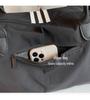 2025 Women's Sporty Korean Striped Minimalist Tote Bag - Large Capacity, Versatile for Travel & Casual Use
