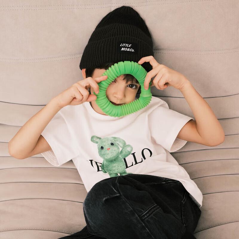 

Little MO&Co. Kids Antibacterial Cotton Short-Sleeve T-Shirt 150