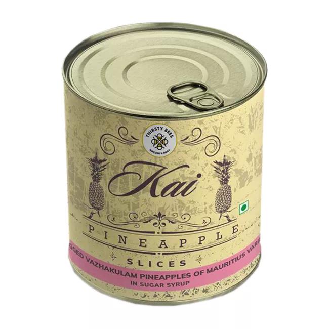 

Консервированный ананас в сахарном сиропе (425 г), Canned Pineapple In Sugar Syrup, Kai