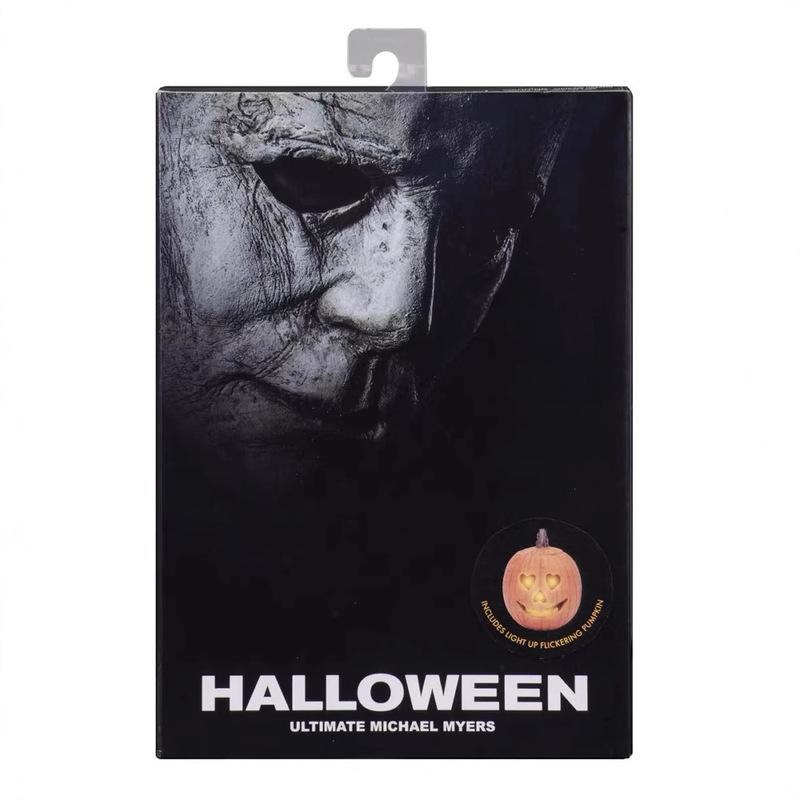 Neca Ultimate Michael Myers 2018 Halloween Figurine d'Action Articulée de 7 Pouces Avec Citrouille Lumineuse Vacillante Objet de Collection Horreur