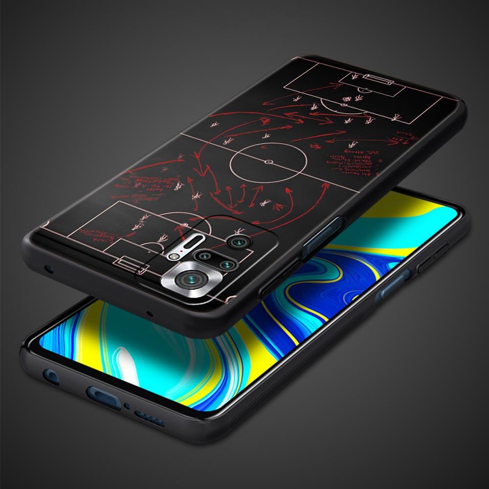 Football Basketball Tactical Board Phone Case Cover for Redmi 14C 10C Note 15 14 13 12 10 11 K40 Pro Plus 5G Soft TPU Shell Bag