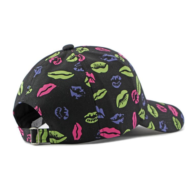 Hat Women's Lip Print Baseball Cap Outdoor Sun Protection