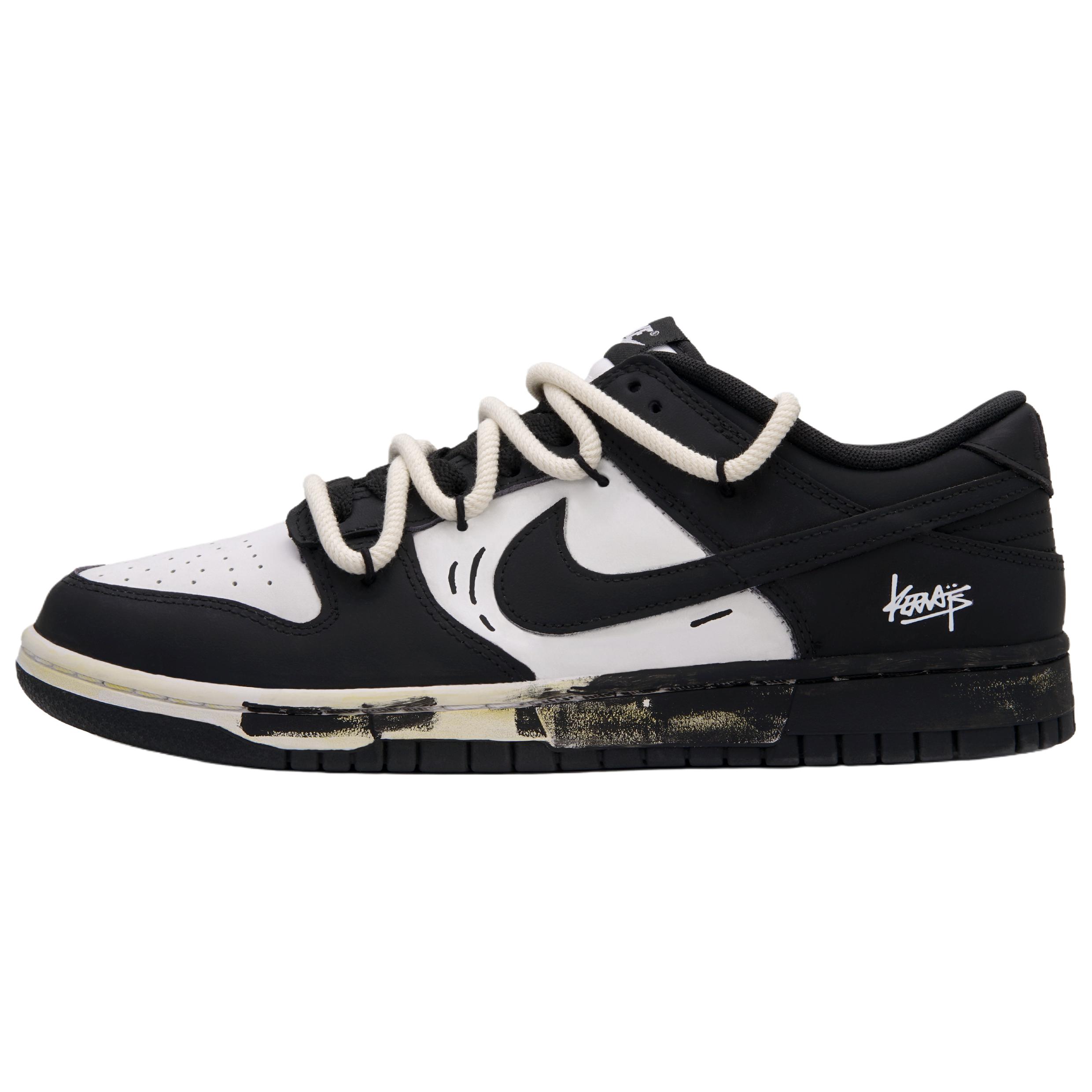 

Nike Dunk Shadow Art Low top Skateboard Shoes Unisex Black White DD1391-100(Team1509-) 39