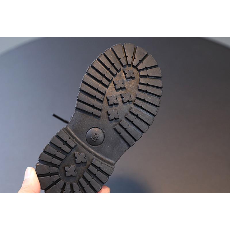 New Arrival Kids Winter Martin Boots British Style Boys Warm Leather Shoes Girls Cotton Fashion Ankle Boots