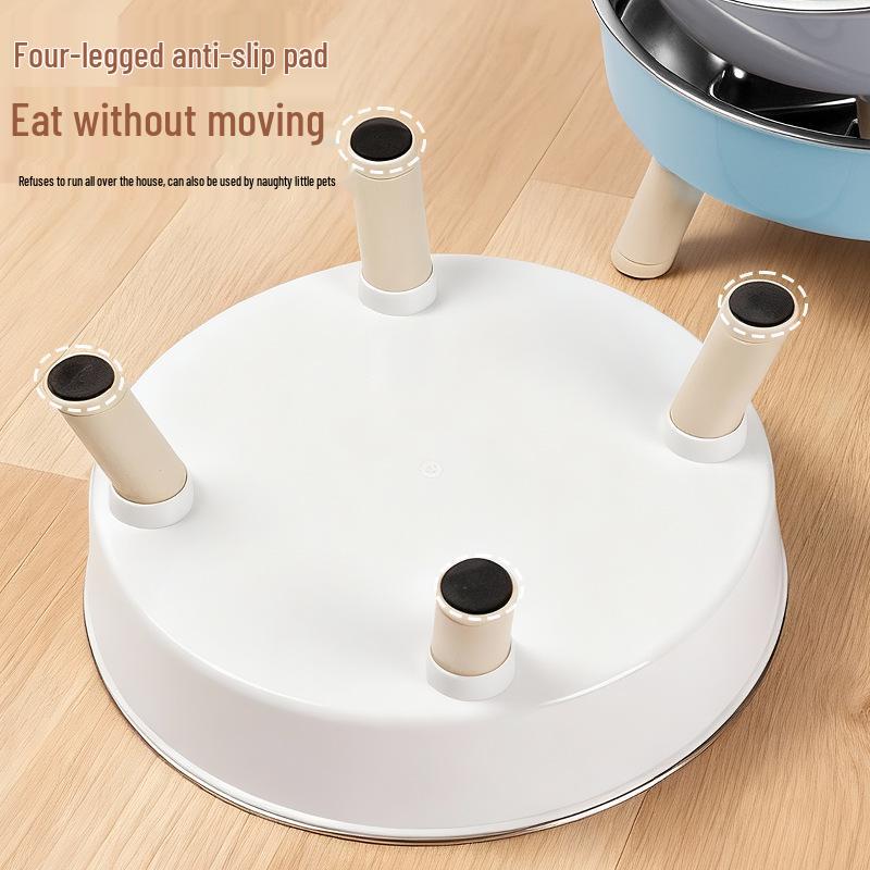 Stainless Steel Non-Slip Slow Feeder Bowl for Pets - Large Capacity for Dogs and Cats