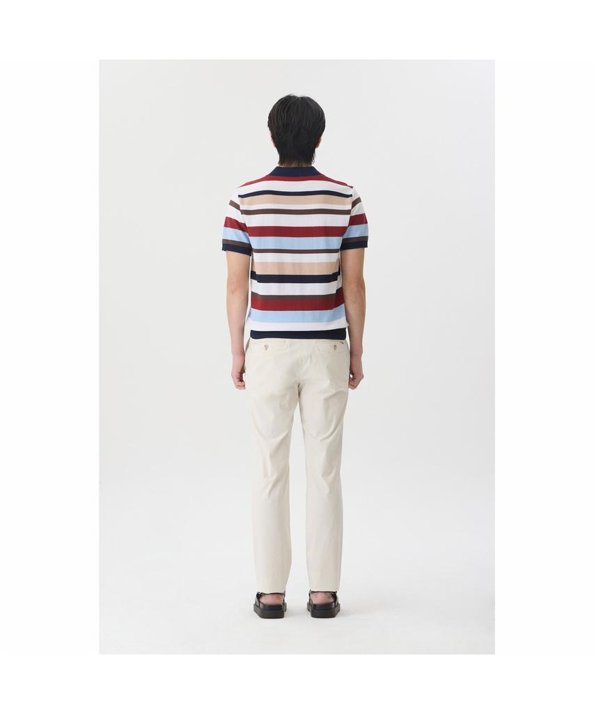 BRENTWOOD [Liberty] Washable Multi-Pattern Polo Neck Sweater Brwam26522Otx