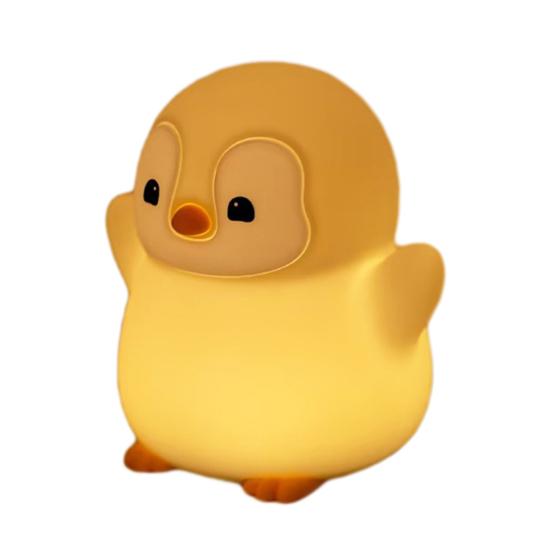 Penguin Baby Night Light USB Rechargeable LED Touch Lamp with Dimmable Glow Cute Bedside Lamp for Kids Adults Fun Novelty Gift for Home Decor