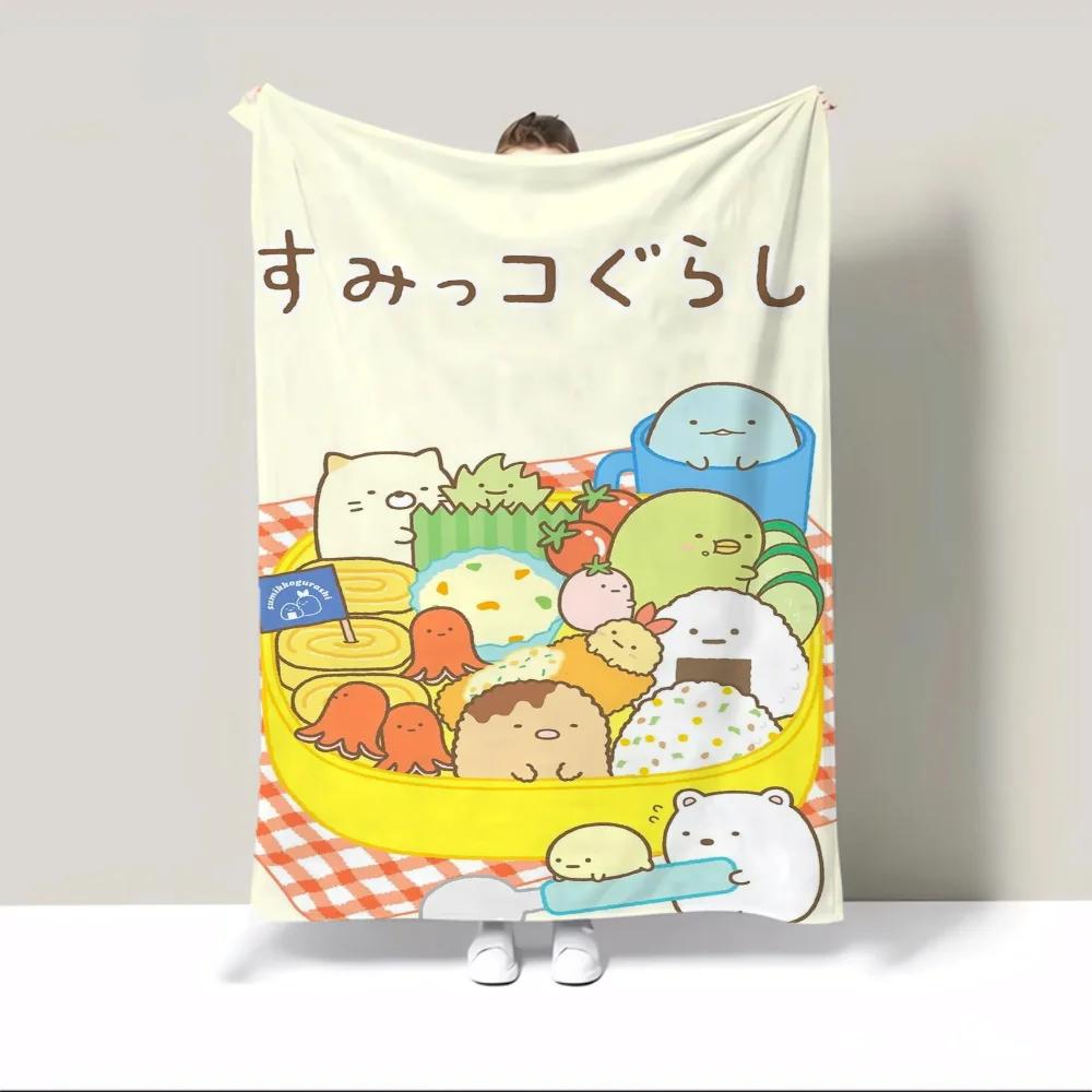 Sumikko Gurashi Mikrofiber Sengetøy Myke Fluffy Tepper og Pledd Tepper til Sofa Luksuriøst Dekorativt Teppe Seng Hjemmeinteriør