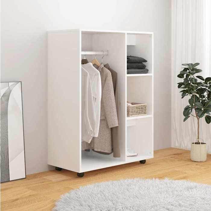VidaXL Wardrobe White 80x40x110 Cm Chipboard