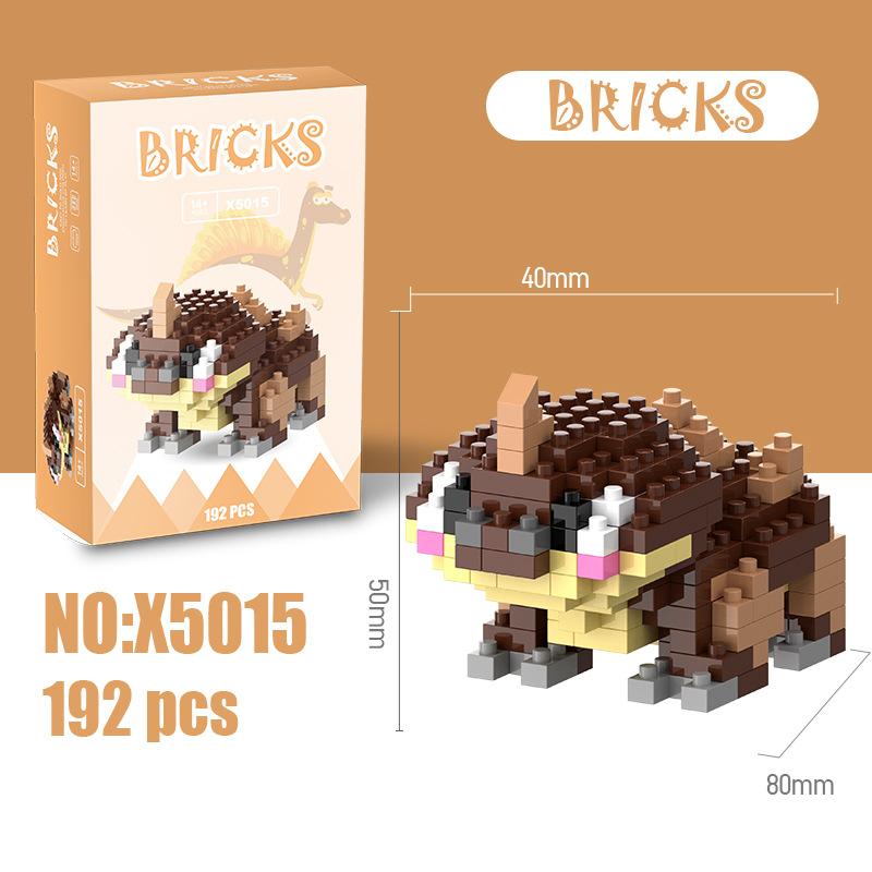 Jurassic Dinosaur Micro-grain Diamond Building Block Assembly Toys Children's Puzzle Handmade Gifts