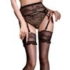 Women Sexy Stockings Sexy Garter Belt Integrated Hollowed Out Pantyhose Lace Transparent Oil Shiny Open Crotch Pantyhoses