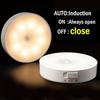 Induction Night Light USB Charging Circular Light with Magnetic Suction Staircase Light Suitable for Wardrobe Corridors