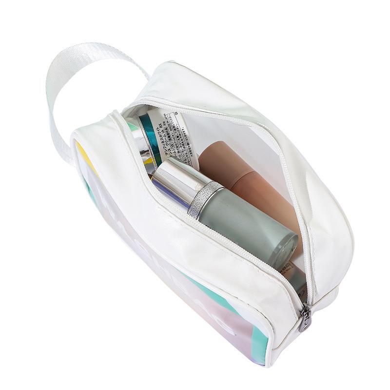 Large Capacity Waterproof PVC Travel Toiletry Bag - Transparent Cosmetic Storage Bag