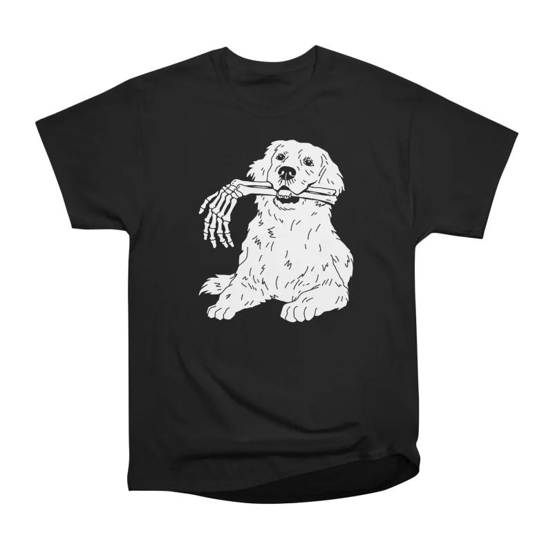 Men Casual Shirts Short Sleeves GIVE A DOG A BONE Tees Oversized T-shirts S чёрный