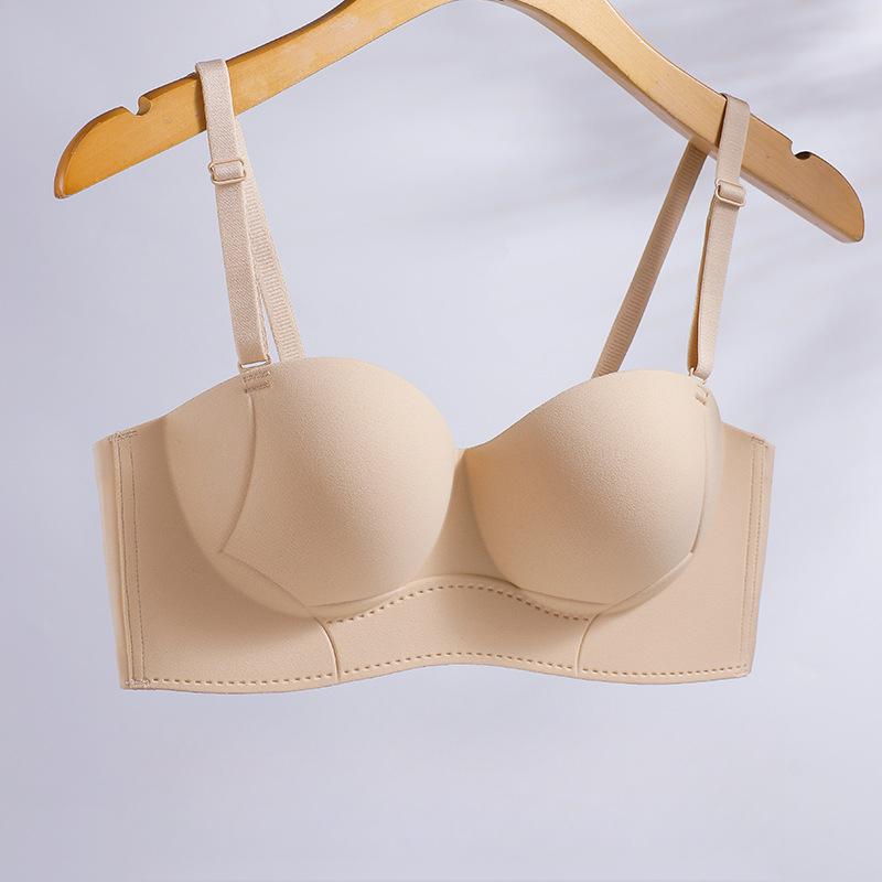 Invisible Bra Women's Gathering Underwear Anti-slip Bra Invisible Sports Bra Push Up Bra